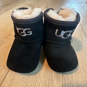 UGG Black Sheepskin Baby Boots
